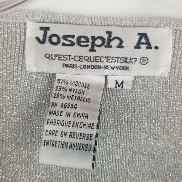 JOSEPH A. SILVER GLITTER AND BEADS TANK TOP - Picture 4 of 11